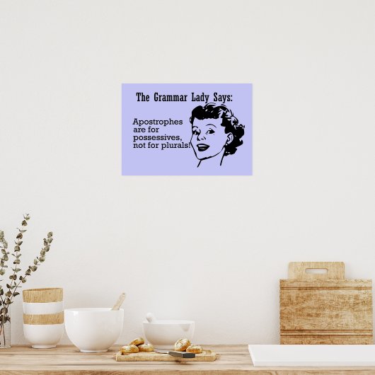 Grammar Lady Apostrophes Posters (Keuken)