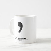 Grammar Mok Apostrophe Humor Librarian Gifts (Voorkant links)