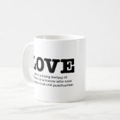 Grammar Mok Love Definition English Grammar Nerd (Voorkant links)