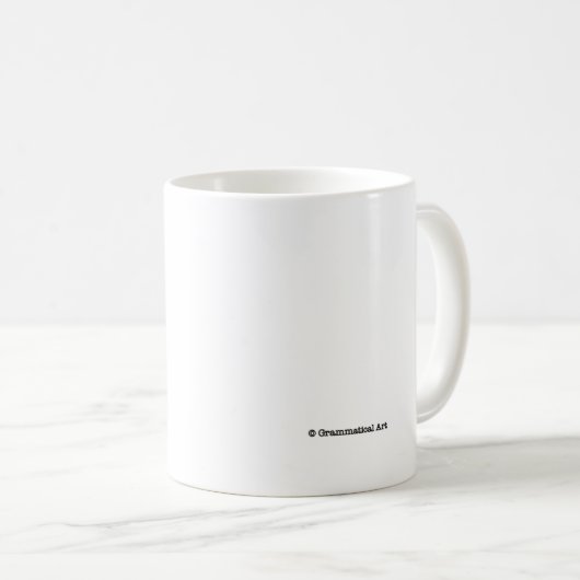 Grammar Mok Punctuatie Humor Engelse Gift (Voorkant rechts)