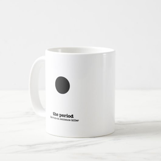 Grammar Mok Punctuatie Humor Engelse Gift (Voorkant links)