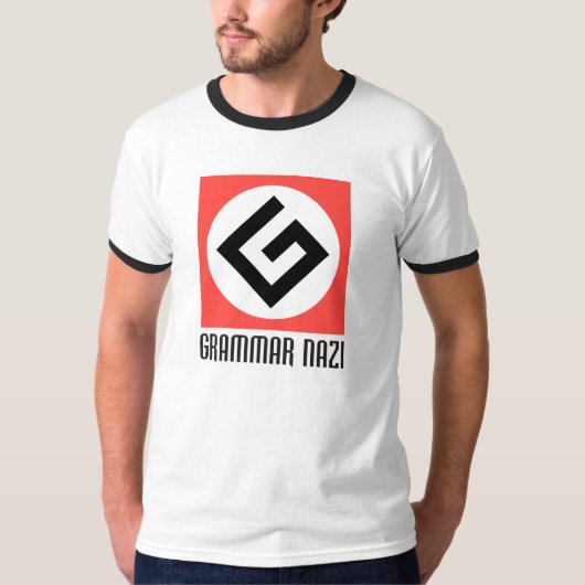 Grammar Nazi T-shirt (Voorkant)