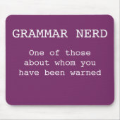 Grammar Nerd Muismat (Voorkant)