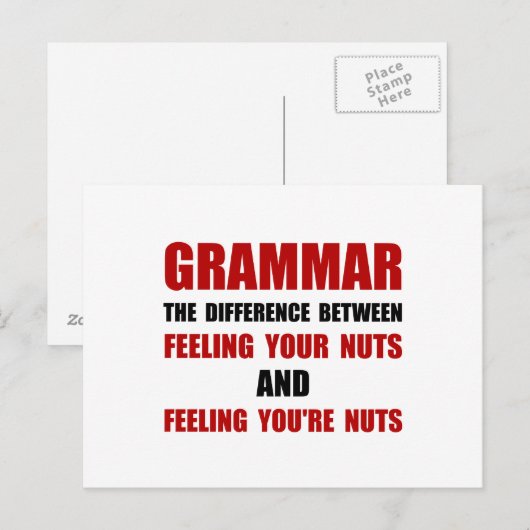 Grammar Nuts Briefkaart (Voorkant / Achterkant)