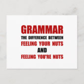 Grammar Nuts Briefkaart (Voorkant)