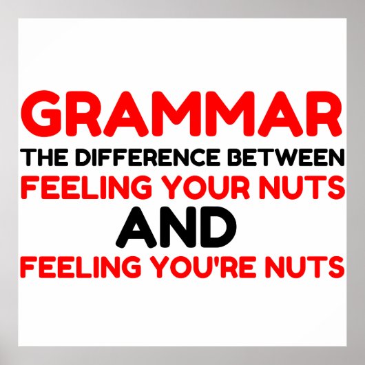 Grammar Nuts Poster (Voorkant)