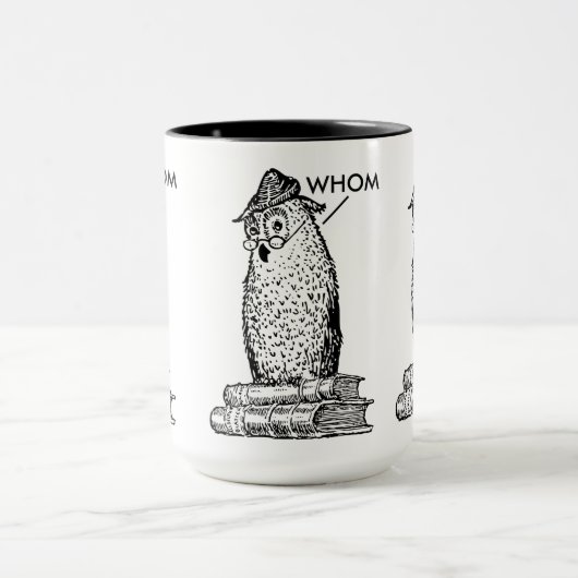 Grammar Owl zegt Whom Mok (Midden)