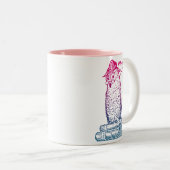 Grammar Owl zegt Whom Tweekleurige Koffiemok (Voorkant rechts)