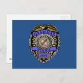 Grammar Police Dept Badge Pencil Eraser Briefkaart (Voorkant / Achterkant)