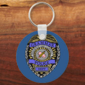 Grammar Police Dept Badge Pencil Eraser Sleutelhanger (Voorkant)