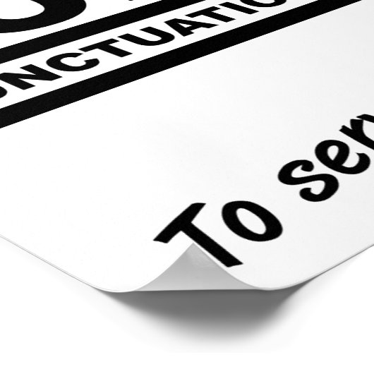 Grammar Police Funny Poster (Hoek)