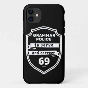 GRAMMAR POLICE OM grappig TE SERVEREN EN TE CORREC Case-Mate iPhone Case