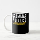 Grammar Police To Serve And Correct Sweatshirt Koffiemok (Links)