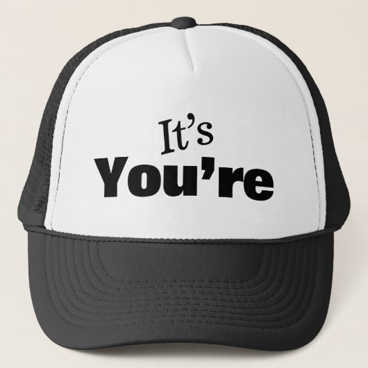 Grammar Police Trucker Hat Trucker Pet (Voorkant)