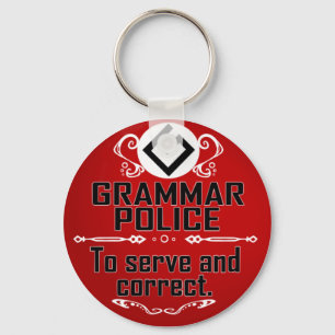 Grammar Policeman Sleutelhanger
