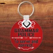 Grammar Policeman Sleutelhanger (Voorkant)