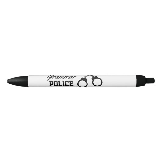 Grammar Politie grappige rode inkt pen voor leraar (Voorkant)