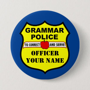 Grammar Politie  Leerleraar Button