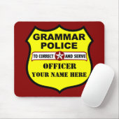 Grammar Politie  Mousepad Muismat (Met muis)