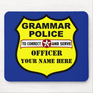 Grammar Politie  Mousepad Muismat