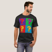 Grammar Punctuation Question Marks Retro Pop Art F T-shirt (Voorkant volledig)