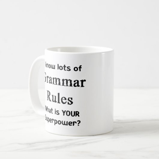 grammar rules koffiemok (Voorkant links)