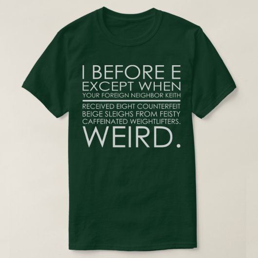 Grammar Teacher Gift Engels T-shirt (Design voorkant)