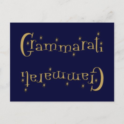 Grammaratti Briefkaart (Voorkant)