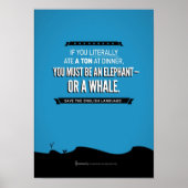 Grammarly Whale Poster (Voorkant)