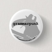 Grammarpunk 1,25-inch Button (Voorkant)