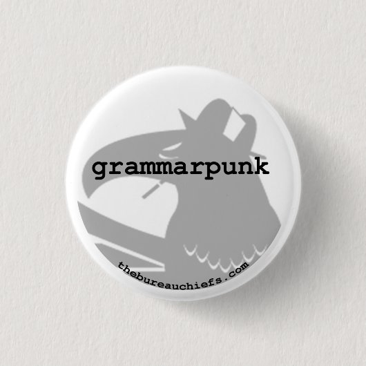 Grammarpunk 1,25-inch Button (Voorkant)