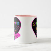 Gramma's overhemden, Mokken, Buttonnen, Hoesjes, P Tweekleurige Koffiemok (Center)