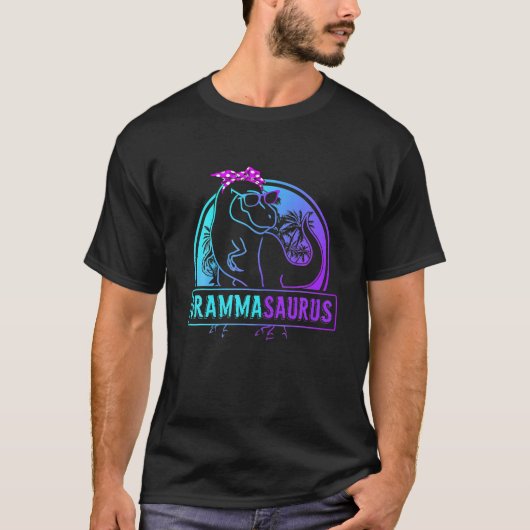 Grammasaurus T Rex Dinosaur Gramma Saurus Familie T-shirt (Voorkant)
