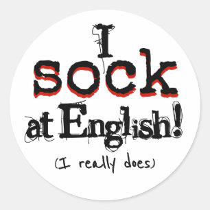 Grammatica Humor Grappige Grammaticus Sticker