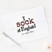 Grammatica Humor Grappige Grammaticus Sticker (Envelop)