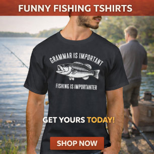 Grammatica is Belangrijk   Grappig Vissen T-Shirt