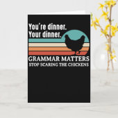 Grammatica is belangrijk Stop met het laten schrik Kaart (Gele Bloem)