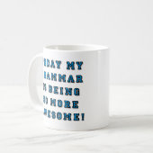 Grammatica is Veel Leukere Grappige Mok (Voorkant links)