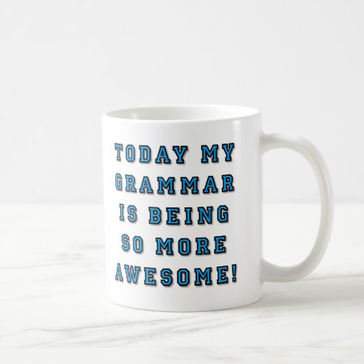 Grammatica is Veel Leukere Grappige Mok (Rechts)