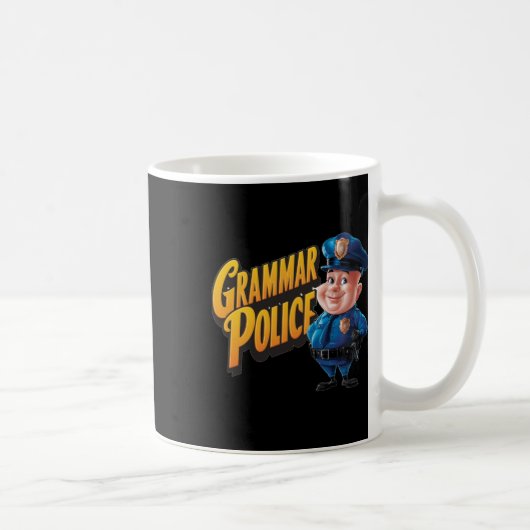 Grammatica Politie. Grammatica S. Engelse minnaar Koffiemok (Rechts)