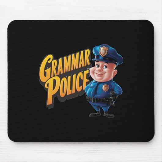 Grammatica Politie. Grammatica S. Engelse minnaar Muismat (Voorkant)