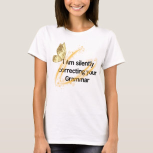 Grammatica Politie - Grappig Vlinder T-shirt