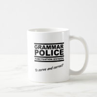 Grammatica Politie Grappige Mok