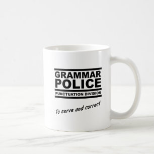 Grammatica Politie Grappige Mok