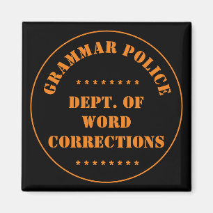 Grammatica Politie Humor Magneet