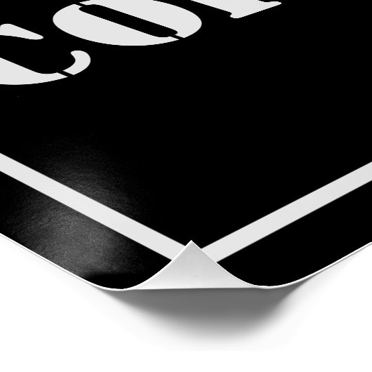 Grammatica Politie Humor Wit Tekst Perfect Poster (Hoek)