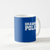 "Grammatica Politie" Koffiemok (Voorkant rechts)