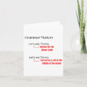 Grammatica S Joke Sticker Kaart (Voorkant)