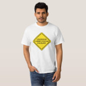 Grammatica Waarschuwingsbord Personaliseren T-shirt (Voorkant volledig)