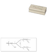 Grammaticaal getekend Vrolijk Kerstfeest Rubberstempel (Gestempeld)